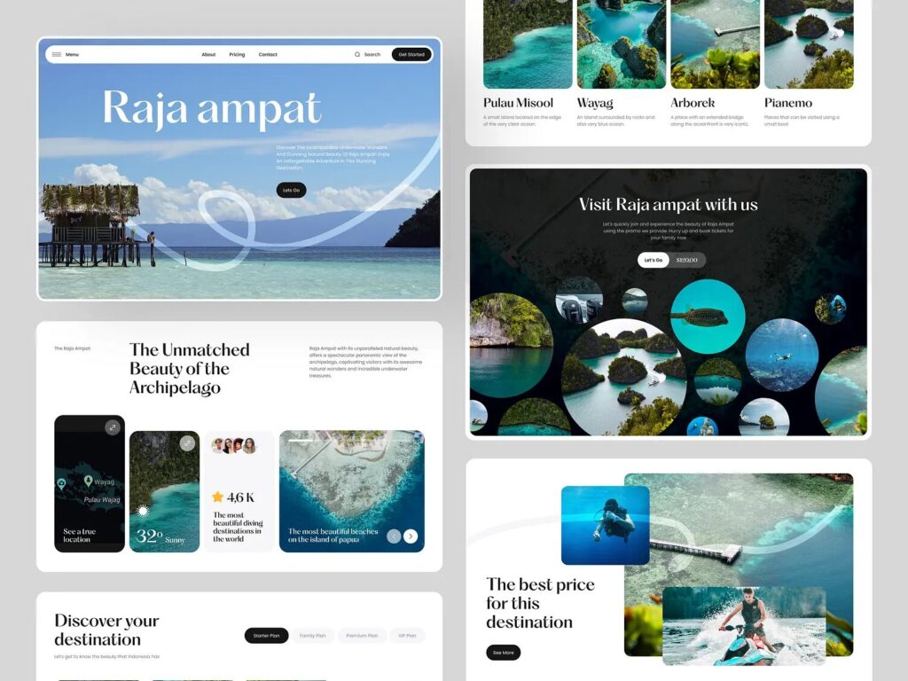 website mockup